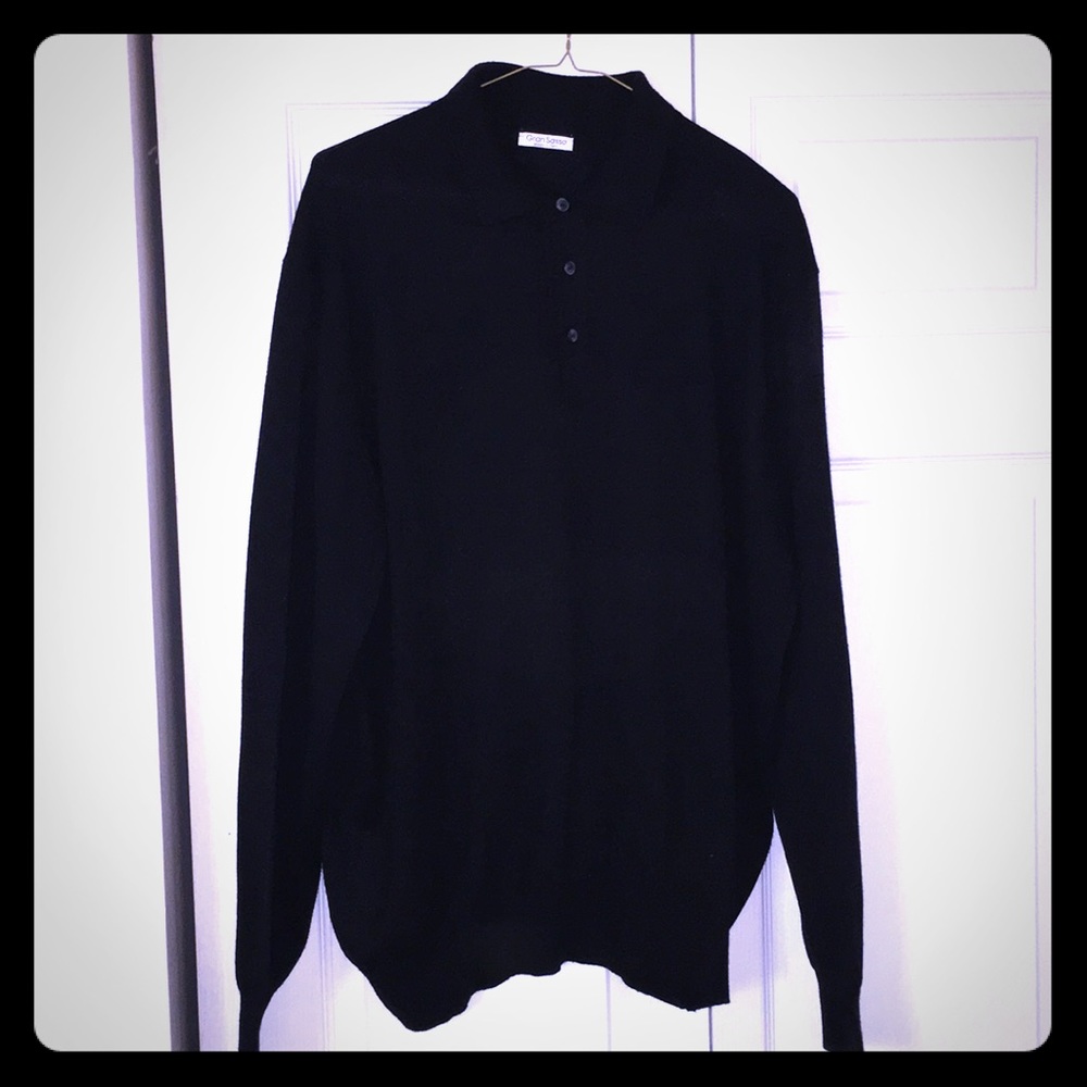 Men’s long sleeve polo